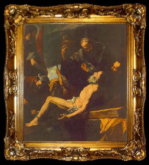 framed  Jusepe de Ribera The Martyrdom of St Andrew, ta009-2